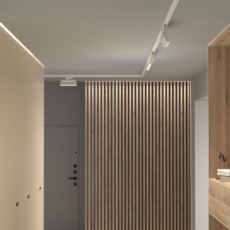 Трековый светодиодный светильник Elektrostandard Garda 85018/01 белый a057443