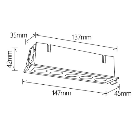 Встраиваемый светильник Mantra Blau 9132