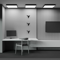 Потолочный светильник Maytoni Zon C032CL-90W3K-SQ-B