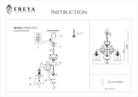 Люстра Freya Driana FR2405-PL-05-BZ античная бронза