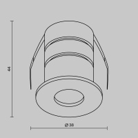 Уличный встраиваемый светильник Maytoni Cove O511DL-L2W3K