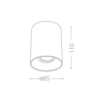 Потолочный светильник Kanlux Riti GU10 W/G 27570