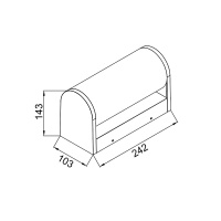 Уличный настенный светильник Mantra Gant 9155