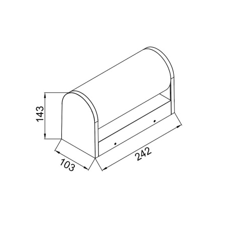 Уличный настенный светильник Mantra Gant 9155