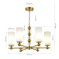 Подвесная люстра ST Luce Aurora SL2003.303.06