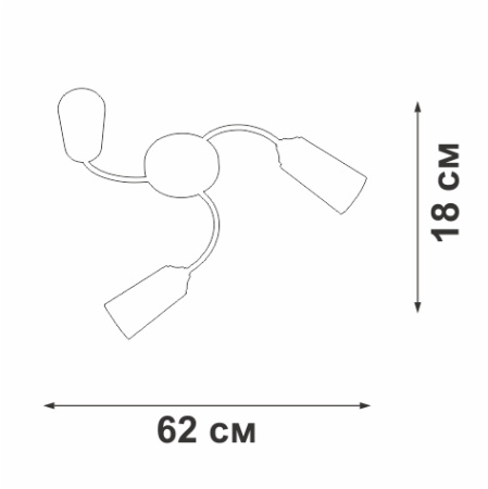 Потолочная люстра Vitaluce V2831-9/3PL