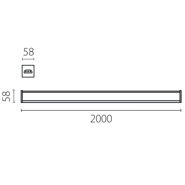 Линейный светильник Lightstar Trito 456807