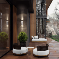 Уличный настенный светодиодный светильник Elektrostandard Tronc 1539 Techno Led белый