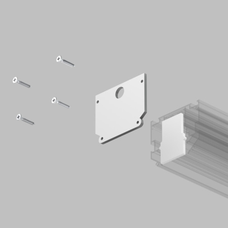 Комплект торцевых заглушек Denkirs TR2025-WH