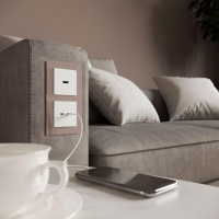 Рамка на 2 поста (латте, стекло) W0021142 Werkel