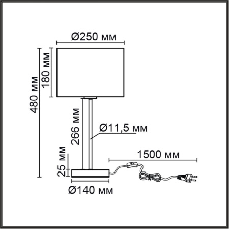 Настольная лампа Lumion Nikki Moderni 8250/1T