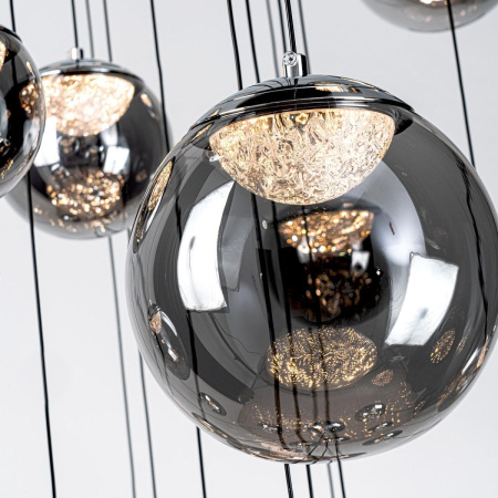 Каскадная люстра Modelux ML.2338.25 BK-CR