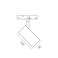 Трековый однофазный светильник Lightstar Uno CCT 209507CCT