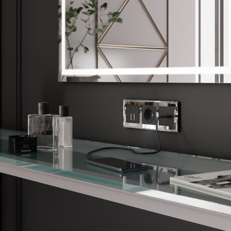 Рамка на 3 поста зеркальный WL08-Frame-03 Werkel