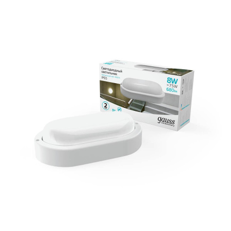 Настенно-потолочный светодиодный светильник Gauss Elementary 161411208