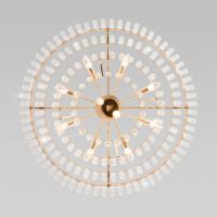 Подвесная люстра Eurosvet Elegante 10130/10 золото/прозрачный хрусталь Strotskis Smart a060643