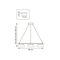 Подвесная люстра Lightstar Fico II 740167