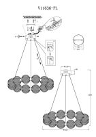 Подвесной светильник Moderli Кластер V11636-PL