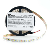 Светодиодная лента Feron 9,6W/m 120LED/m 2835SMD холодный белый 5M LS612 27729