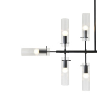 Люстра на штанге Indigo Saetta 11053/12R Black V000566