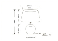 Настольная лампа Arte Lamp Scheat A5033LT-1WH