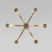 Люстра на штанге Eurosvet Rosher 60141/6 латунь a060331