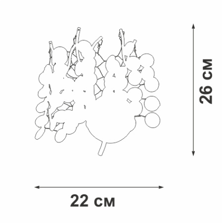 Настенный светильник Vitaluce V2832-1/2A