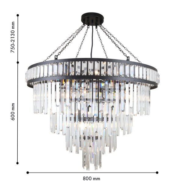 Подвесная люстра Favourite Preston 4731-19P