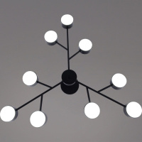 Люстра на штанге Reluce 03726-0.3-09 BK GX53