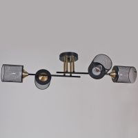 Потолочная люстра Reluce 38460-0.3-04 BK+COPPER