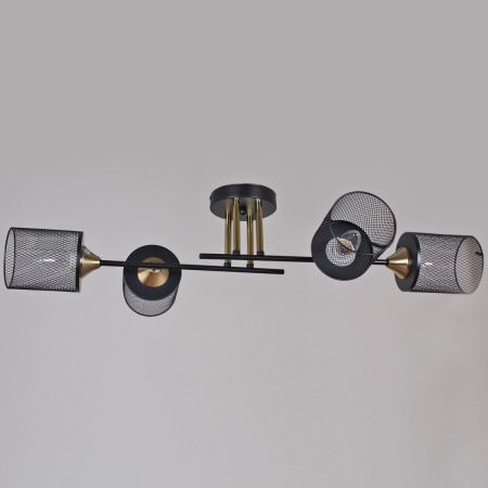 Потолочная люстра Reluce 38460-0.3-04 BK+COPPER