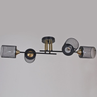 Потолочная люстра Reluce 38460-0.3-04 BK+COPPER