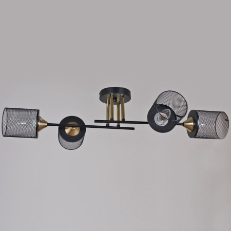 Потолочная люстра Reluce 38460-0.3-04 BK+COPPER