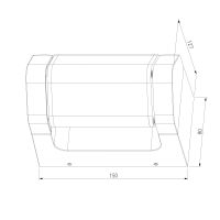 Уличный настенный светильник Elektrostandard DORS 35163/D черный 4690389219306 a072077