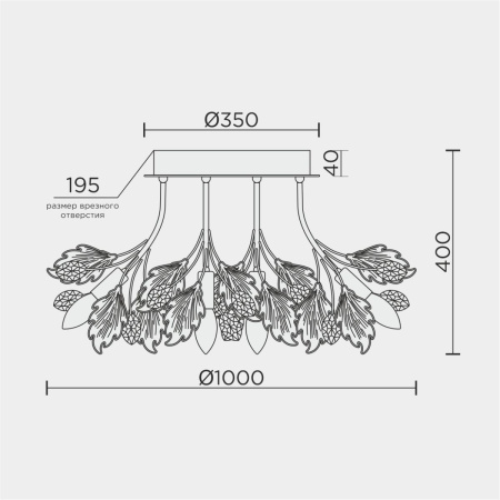 Потолочная люстра Modelux ML.6869.1000 CR