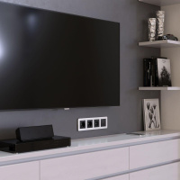 Рамка на 4 поста Platinum алюминий W0042606 Werkel