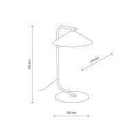 Настольная лампа TK Lighting 19215 Lume Burgund a073156
