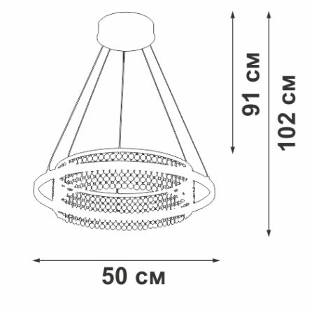 Подвесная люстра Vitaluce V54000-0/1S
