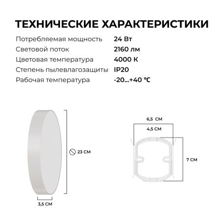 Накладной светильник Apeyron Min 18-159