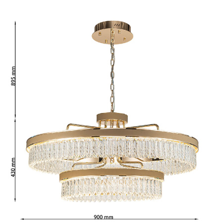 Подвесная люстра Favourite Visconte 4304-10P