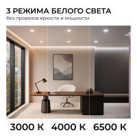 Встраиваемая светодиодная панель Apeyron 3 ССT 06-164