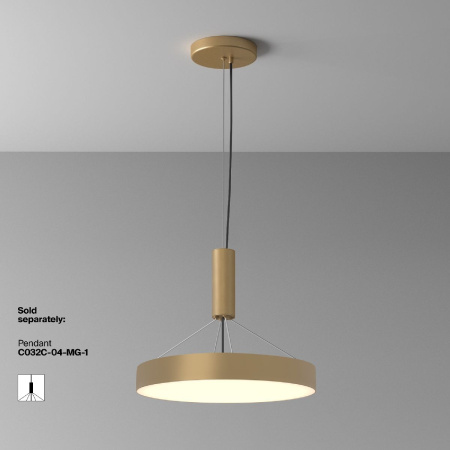 Потолочный светильник Maytoni Zon C032CL-45W3K-RD-MG