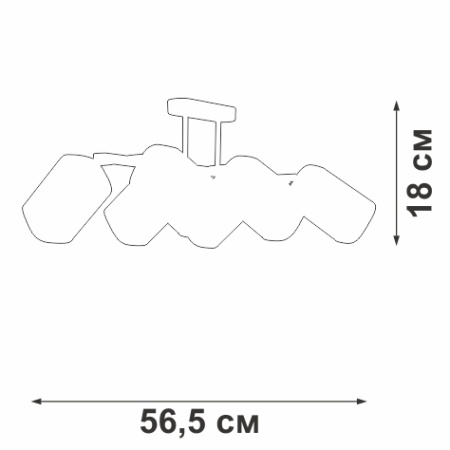 Потолочная люстра Vitaluce V4895-1/6PL