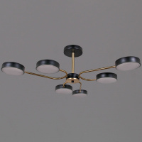 Люстра на штанге Reluce 03325-0.3-06 BK+COPPER