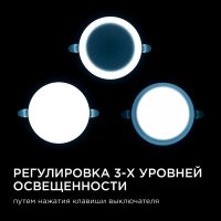 Встраиваемая светодиодная панель безрамочная Apeyron FLP 06-105