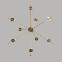 Люстра на штанге Eurosvet Anders 60142/9 латунь Smart a061931