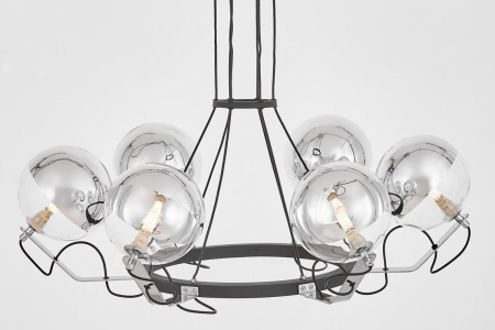 Подвесная люстра Lumina Deco LDP 9110-6 BK+CHR