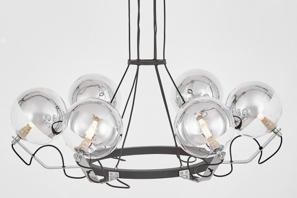 Подвесная люстра Lumina Deco LDP 9110-6 BK+CHR