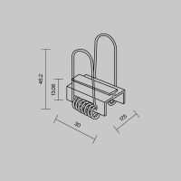 Комплект креплений для профиля 2222 4шт Maytoni Led Strip ALM-2222-MТ 642052