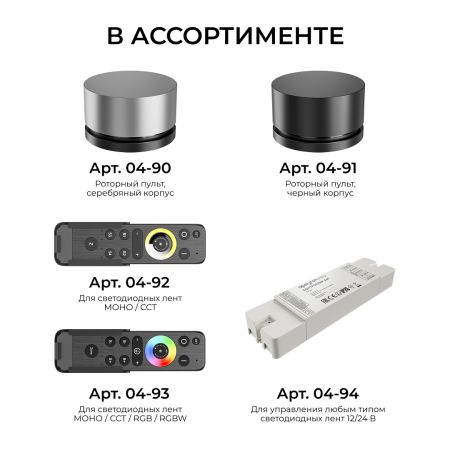Пульт Apeyron IP20 24GHz CCT+mono 04-92